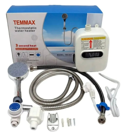 Calentador de Agua Eléctrico Instantáneo 3500W con Ducha IPX4 220V